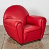 A Poltrona Frau 'Vanity Fair' Crimson Leather Armchair - 2