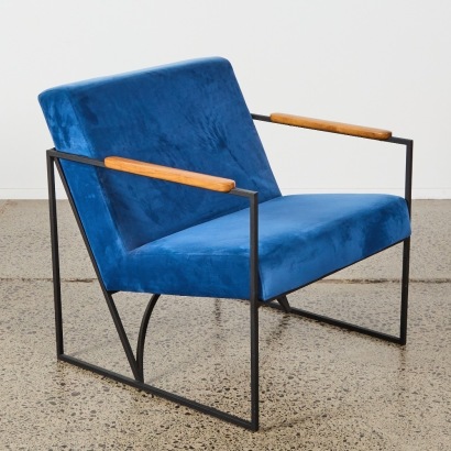 A Scandinavian Design Velvet Tate Armchair