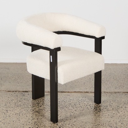 An Ashley Boucle Occasional Chair with Black Frame