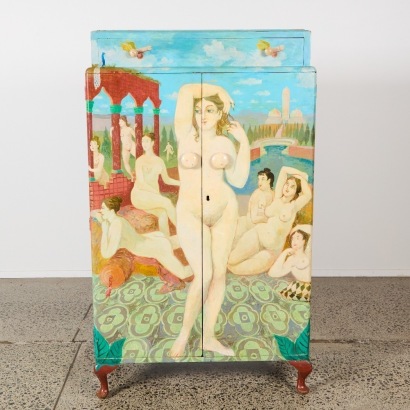 A Vintage Hand-Painted Armoire, &lsquo;Turkish Delight&rsquo; by Venney Pasha
