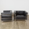 A Pair of Le Corbusier LC2 Style Chairs