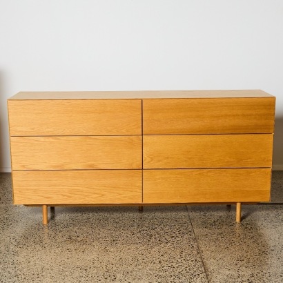 A Citta Design Compound Lowboy in Natural Oak