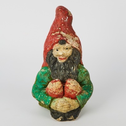 A Vintage Concrete Garden Gnome