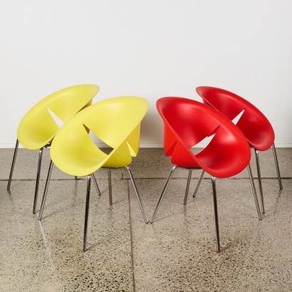A Set of Four Happy Chairs Designed by Marc Newson