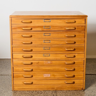A Bank of Plan Drawers