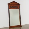 A Biedermeier Style Mirror with Ebonised Pillars