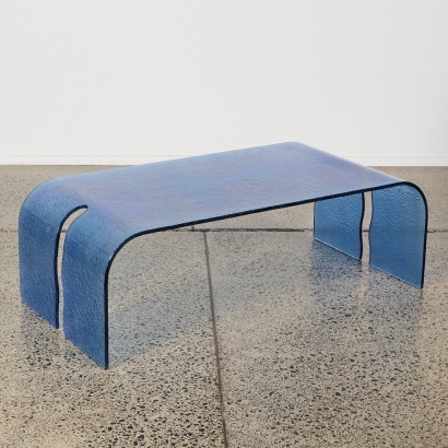 A Glass Waterfall Table