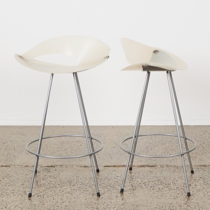 A Pair of Italian Bar Stools from Matisse