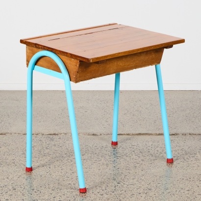A Single Vintage School Desk