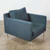 A Lounge Chair by Map For Thonet in Grey Wool Upholstery