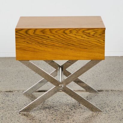 A Mid-Century Style Walnut Nightstand
