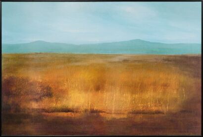 A Framed Landscape Textured Print