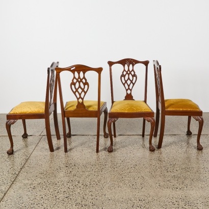 A Set of Four Chippendale Chairs