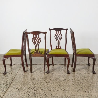 A Set of Four Chippendale Chairs