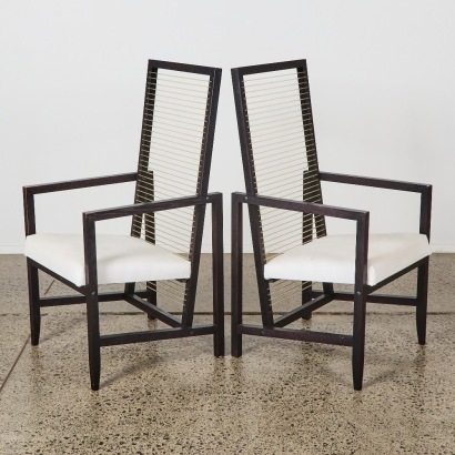 A Pair of Warwick Rubber Ladder Back Chairs