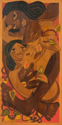 PAULINE AND JAMES YEARBURY (Hine-Ngahuru) Autumn Girl With Child