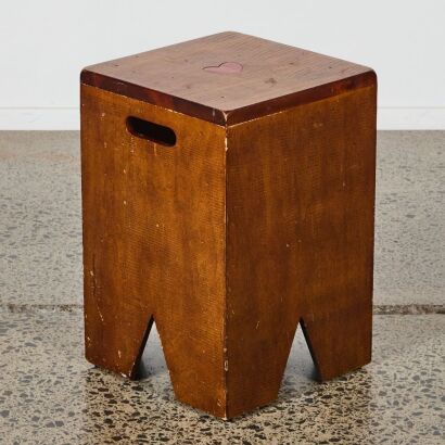 A Wooden Box Stool