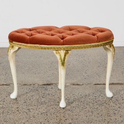 A French Louis XV style Tufted Ottoman