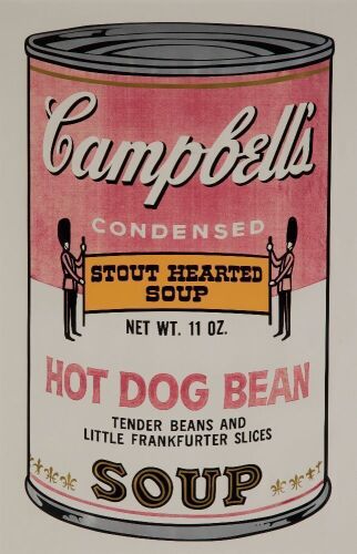 ANDY WARHOL Campbell&rsquo;s Soup Can II - Hot Dog Bean