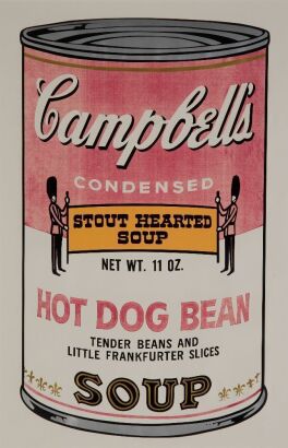 ANDY WARHOL Campbell&rsquo;s Soup Can II - Hot Dog Bean