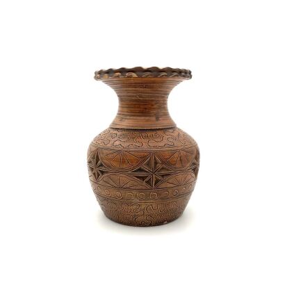 A Red-glazed Ceramic Jar