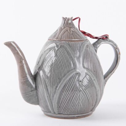 A Korean Early 20th Century Celadon Lidded Teapot