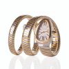 Stainless Steel / 18ct Rose Gold, 35mm BVLGARI, Serpenti Tubogas Double Spiral Wristwatch, circa 2015