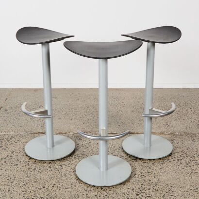 A Set of Three Enea Barstools, Italy