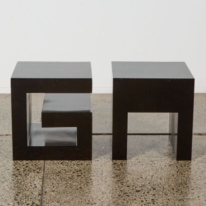 A Pair of Giorgio Armani Casa Tommy-G & A Side Tables