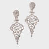 18ct White Gold, 2.74ct Diamond Drop Earrings - Near new