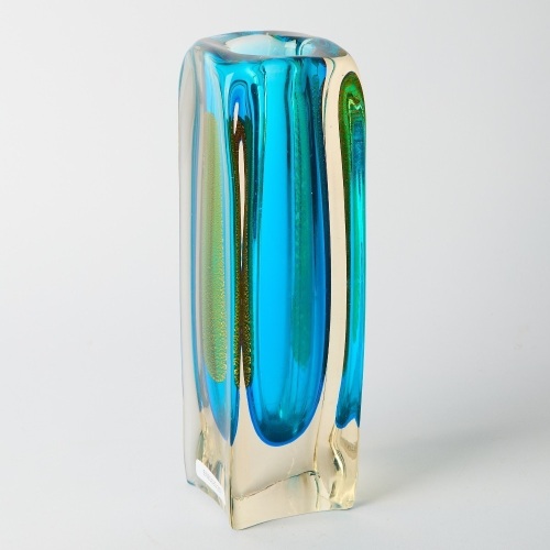 A Large Murano Cased Glass Vase