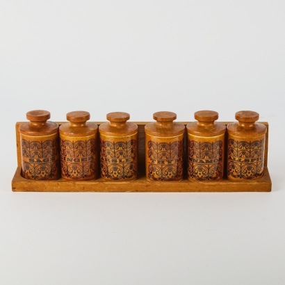A Hornsea Spice Jars and Rack Set
