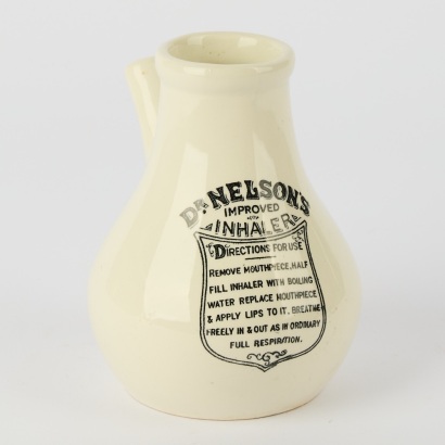 An Antique Dr Nelson's Earthenware Inhaler