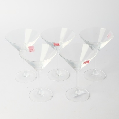 A Set of Five Ronni Martini Glasses