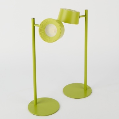 A Pair of Lime Cordless Lamps