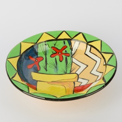 A Fran Dibble Hand Decorated Bowl