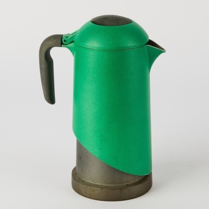 A Vintage Green Enamelled Italian Stovetop Percolator