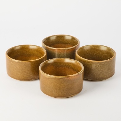 A Set of Four Temuka Riverstone Bowls