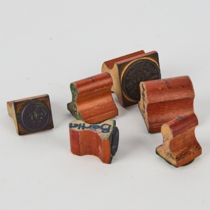 A Set of Vintage NZ Coin Rubber Stamps