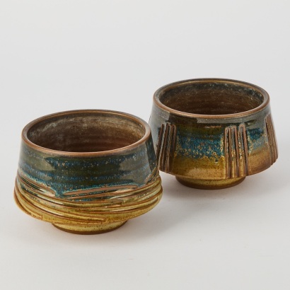 A Pair of Ikebana Planters