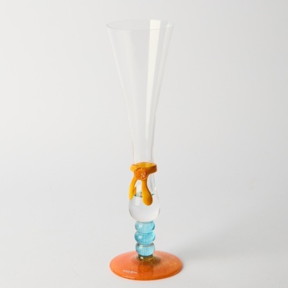 A Kosta Boda 'Fenix' Champagne Glass by Kjell Engman