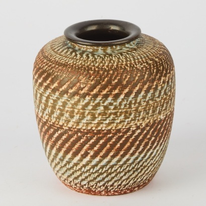 A Mid-Century Sgraffito Vase by Dumler & Breiden