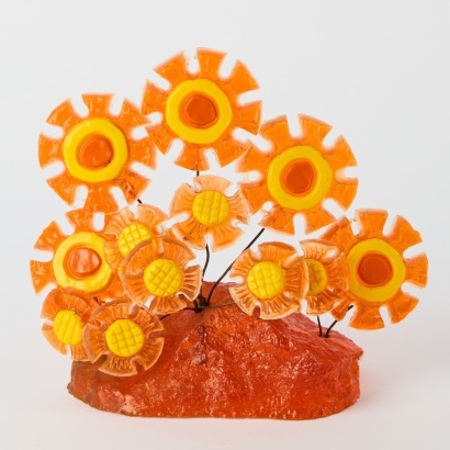 A Vintage Crystal Craft Resin Ornament