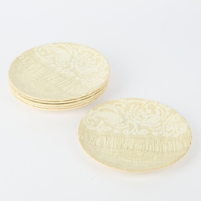 A Set of Six Crown Lynn Dorothy Thorpe Monterrey Small Plates