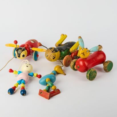 Five Kiwiana Vintage Toys A/F