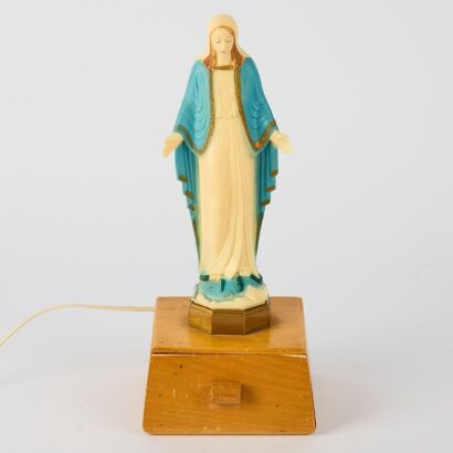 A 1950s Musical Virgin Mary Jewelley Box