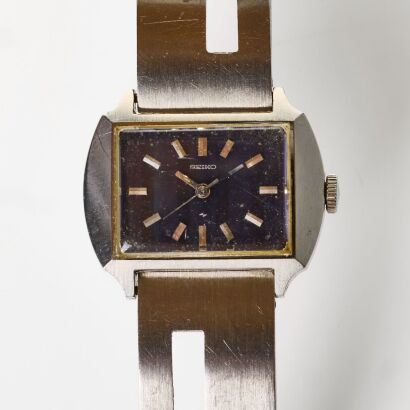 Stainless Steel, Seiko Silver Angel Ladies Automatic Wristwatch, circa 1974