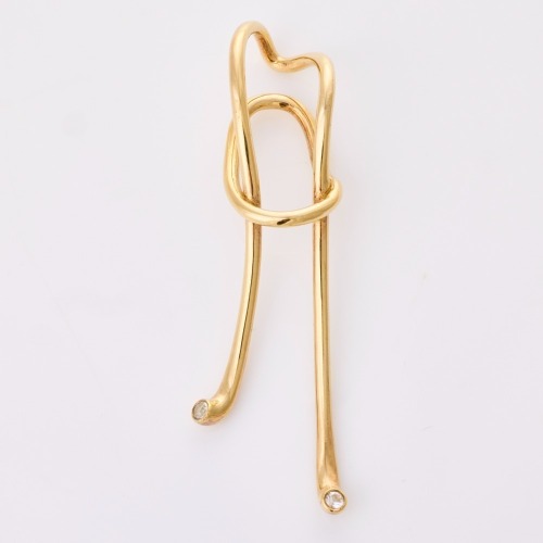 Anne Manns, Gold Vermeil, Ear Climber Earring with Box