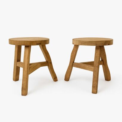 A Pair of Tom Dixon Offcut Stools