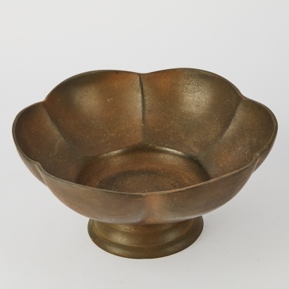 A Vintage Cast Iron Footed Bowl